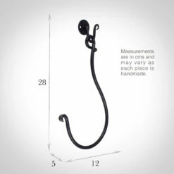 Small Swing Holdback (12cm Embrace) In Matt Black -Jim Lawrence Sales 637kkmb 13