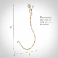 Large Swing Holdback (16cm Embrace) In Old Ivory -Jim Lawrence Sales 637koi 13