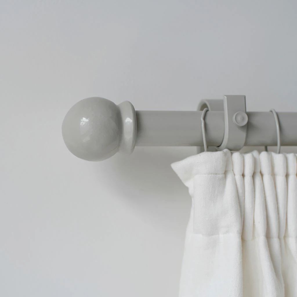 38mm Cannonball Finial In Clay 4 38mm Cannonball Finial In Clay - Image 2