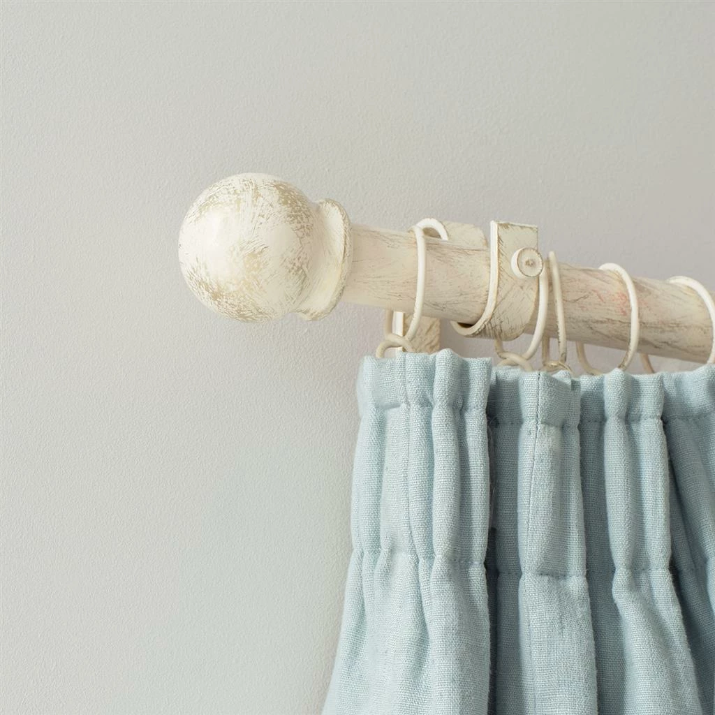 38mm Cannonball Finial In Old Ivory 4 38mm Cannonball Finial In Old Ivory - Image 2