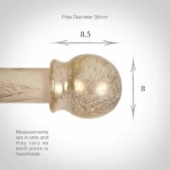 38mm Cannonball Finial In Old Ivory 9 38mm Cannonball Finial In Old Ivory -Jim Lawrence Sales 646oi 3