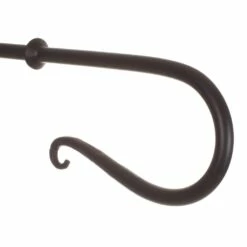 12mm Shepherd's Crook Finial In Matt Black -Jim Lawrence Sales 680mb 2