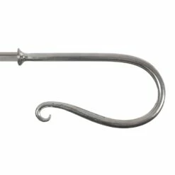12mm Shepherd's Crook Finial In Mercury