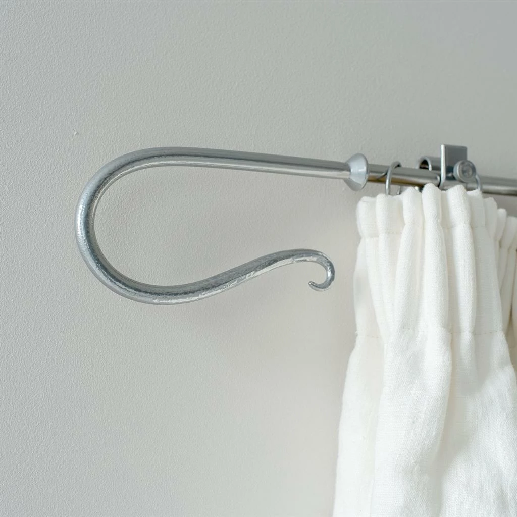 12mm Shepherd's Crook Finial In Mercury 4 12mm Shepherd's Crook Finial In Mercury - Image 2