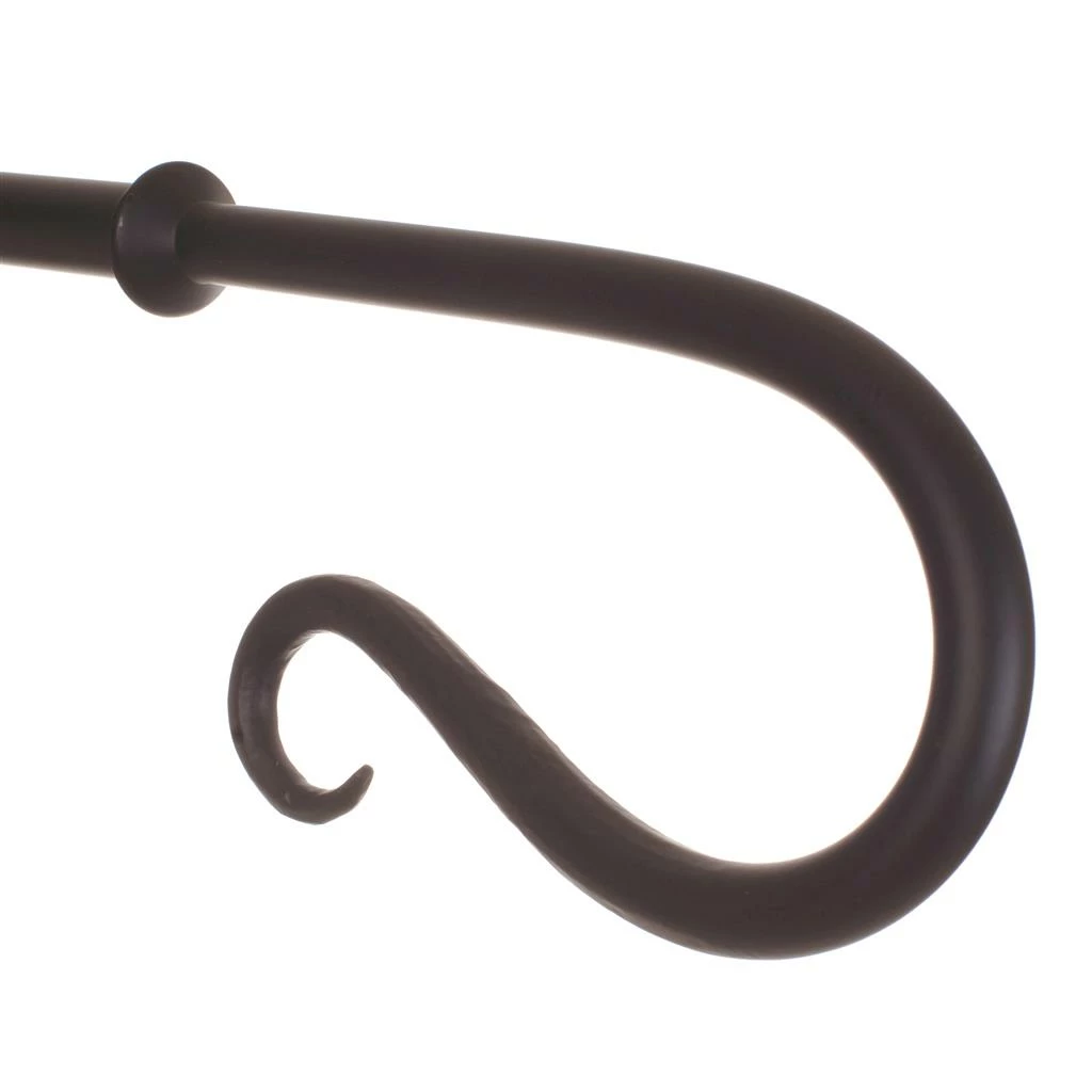 20mm Shepherd's Crook Finial In Matt Black 5 20mm Shepherd's Crook Finial In Matt Black - Image 3