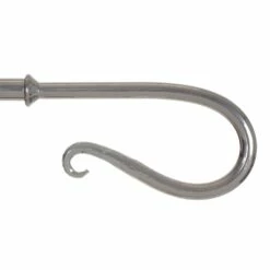 20mm Shepherd's Crook Finial In Mercury