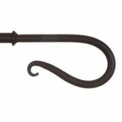 25mm Shepherd's Crook Finial In Matt Black