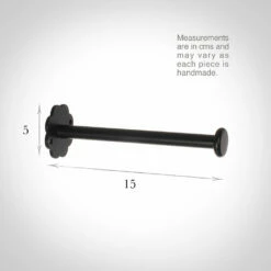 Draper's Button Holdback In Matt Black 7 Draper's Button Holdback In Matt Black -Jim Lawrence Sales 691amb 13