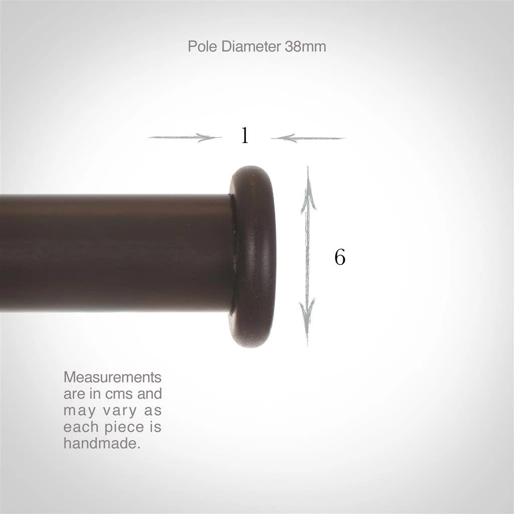 38mm Button Finial In Beeswax 4 38mm Button Finial In Beeswax - Image 2