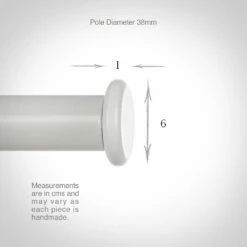 38mm Button Finial In Clay -Jim Lawrence Sales 693cl 13