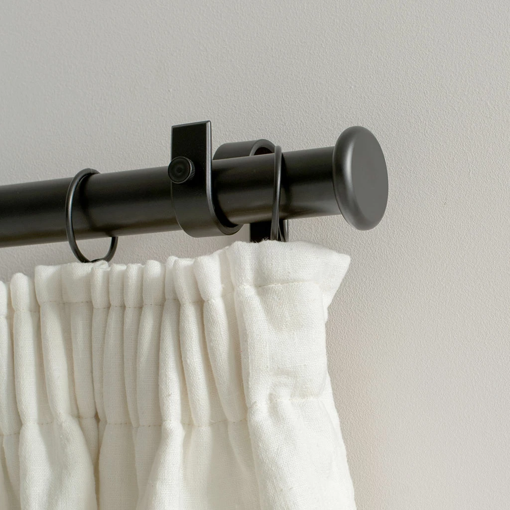 38mm Button Finial In Matt Black 4 38mm Button Finial In Matt Black - Image 2