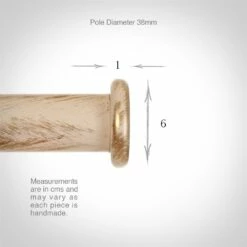 38mm Button Finial In Old Ivory -Jim Lawrence Sales 693oi 3