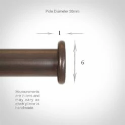 38mm Button Finial In Polished 9 38mm Button Finial In Polished -Jim Lawrence Sales 693po 3