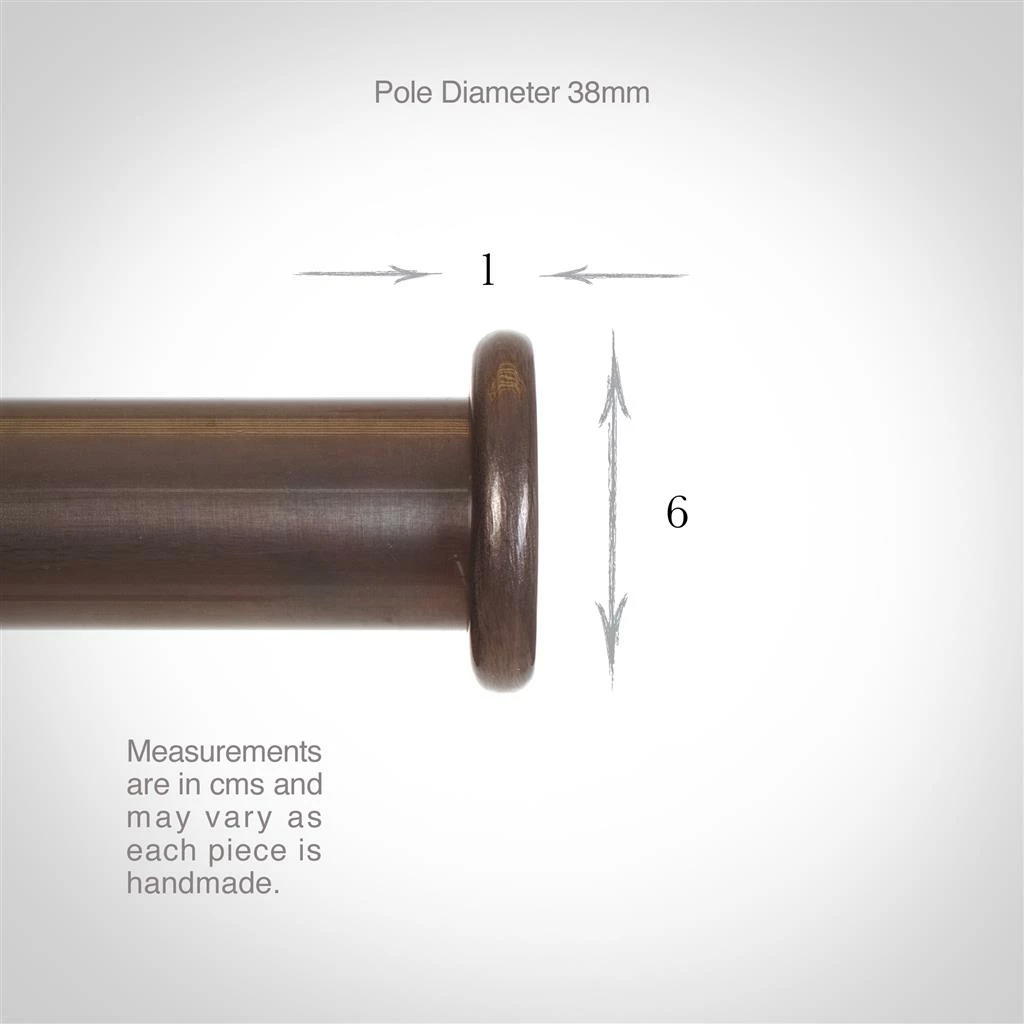 38mm Button Finial In Polished 6 38mm Button Finial In Polished - Image 4