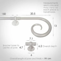 1.5m 16mm Crook Pole Pack In Clay 8 1.5m 16mm Crook Pole Pack In Clay -Jim Lawrence Sales 802cl 13