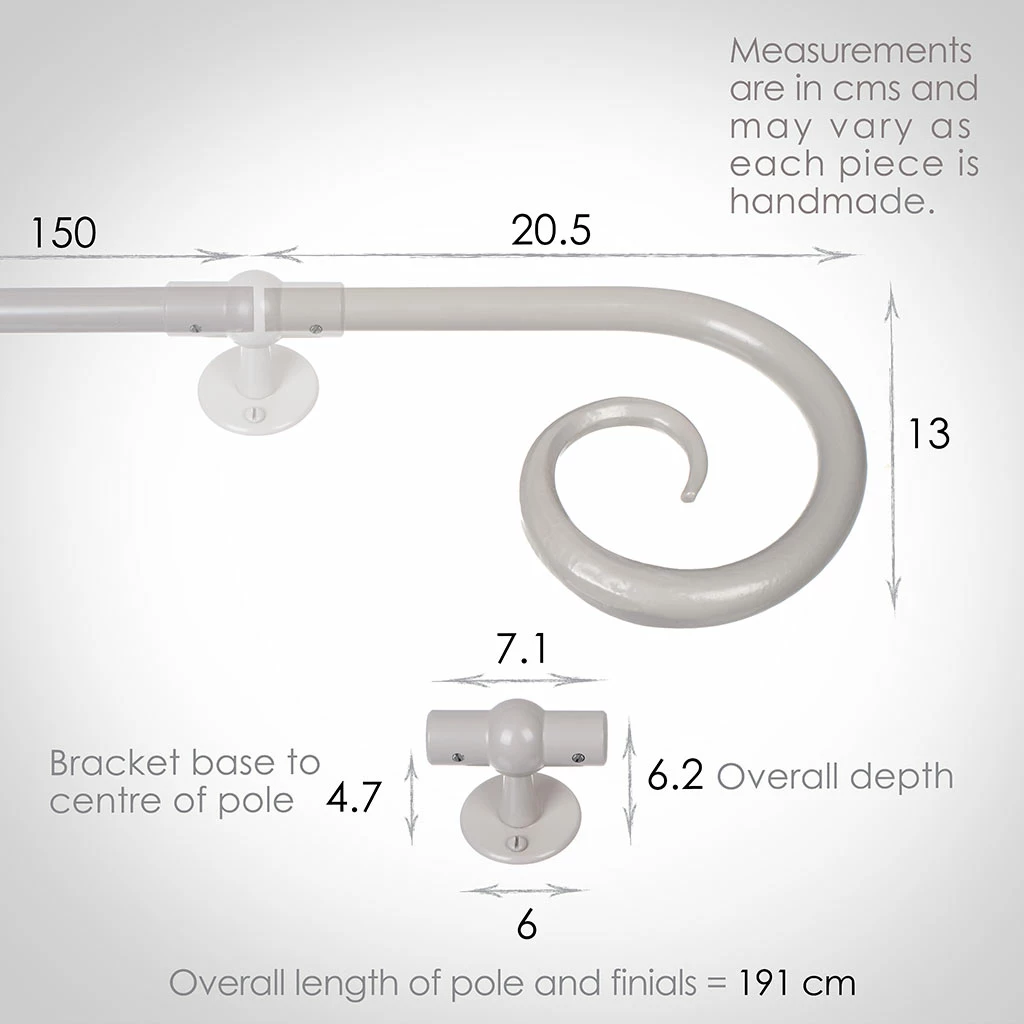 1.5m 16mm Crook Pole Pack In Clay 5 1.5m 16mm Crook Pole Pack In Clay - Image 3