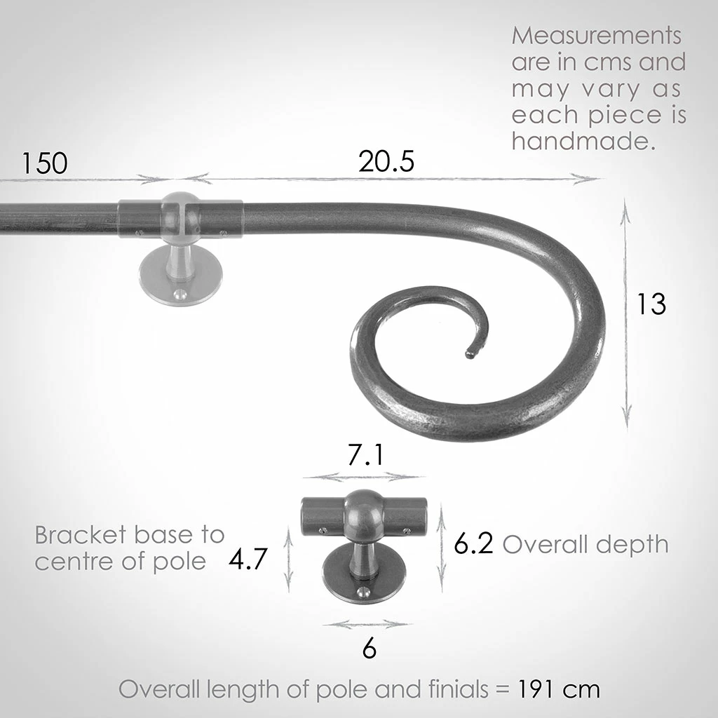 1.5m 16mm Crook Pole Pack In Polished 5 1.5m 16mm Crook Pole Pack In Polished - Image 3