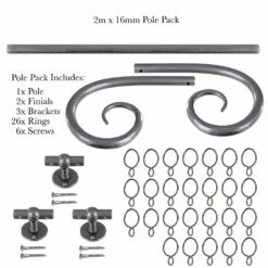 2m 16mm Crook Pack In Polished 10 2m 16mm Crook Pack In Polished -Jim Lawrence Sales 803po 20