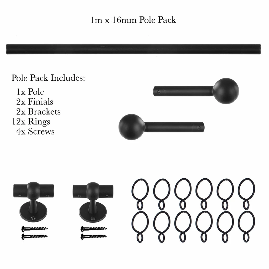 1m 16mm Cannonball Pack In Matt Black 6 1m 16mm Cannonball Pack In Matt Black - Image 4