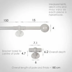 1.5m 16mm Cannonball Pole Pack In Clay 8 1.5m 16mm Cannonball Pole Pack In Clay -Jim Lawrence Sales 814cl 13