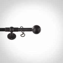 2m 16mm Cannonball Pole Pack In Matt Black