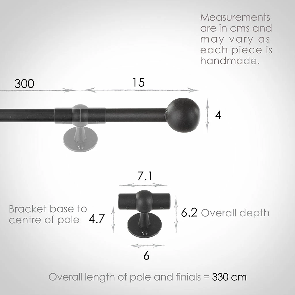 3m 16mm Cannonball Pole Pack In Beeswax 5 3m 16mm Cannonball Pole Pack In Beeswax - Image 3