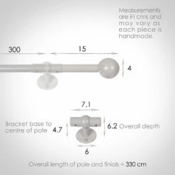 3m 16mm Cannonball Pole Pack In Clay 8 3m 16mm Cannonball Pole Pack In Clay -Jim Lawrence Sales 816cl 13