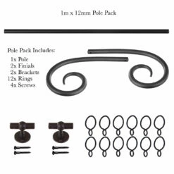 1m 12mm Crook Pack In Beeswax -Jim Lawrence Sales 825bw 20