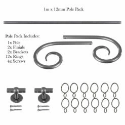 1m 12mm Crook Pack In Polished 10 1m 12mm Crook Pack In Polished -Jim Lawrence Sales 825po 20