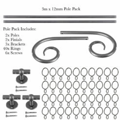 3m 12mm Crook Pack In Polished 10 3m 12mm Crook Pack In Polished -Jim Lawrence Sales 828po 20