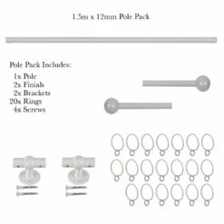 1.5m 12mm Cannonball Pack In Clay 9 1.5m 12mm Cannonball Pack In Clay -Jim Lawrence Sales 830cl 20