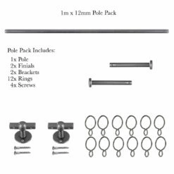1m 12mm Button Pack In Polished 10 1m 12mm Button Pack In Polished -Jim Lawrence Sales 834po 20