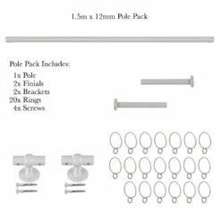 1.5m 12mm Button Pack In Clay 10 1.5m 12mm Button Pack In Clay -Jim Lawrence Sales 835cl 20