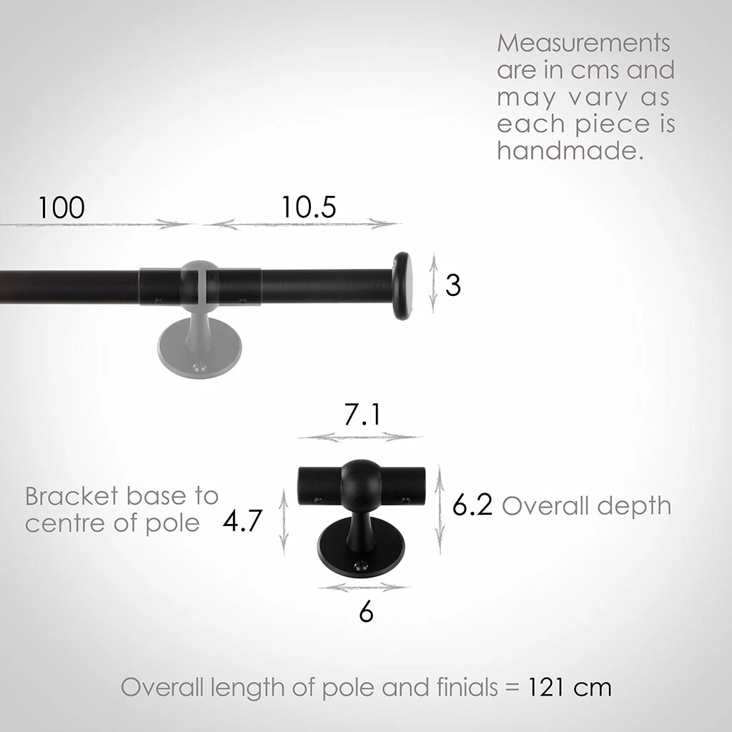 1m 16mm Button Pack In Matt Black 5 1m 16mm Button Pack In Matt Black - Image 3