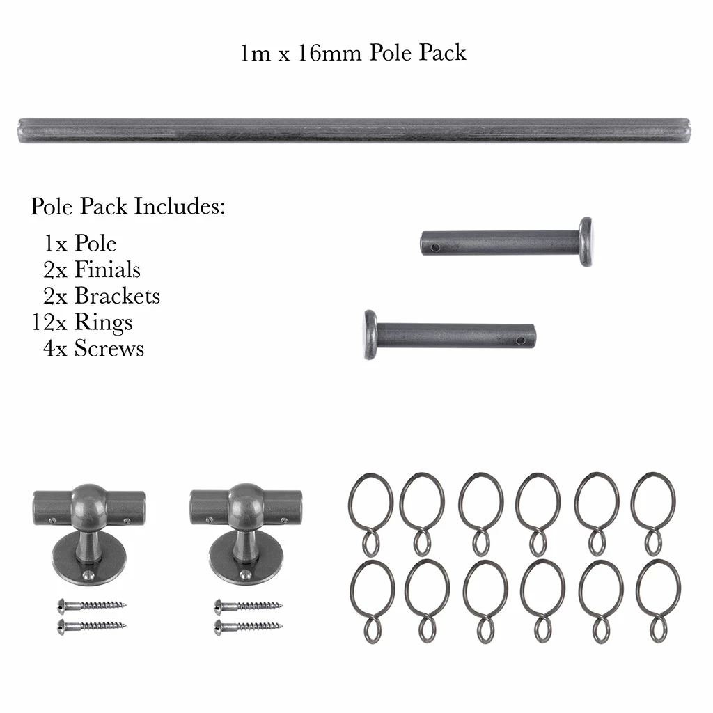 1m 16mm Button Pack In Polished 6 1m 16mm Button Pack In Polished - Image 4