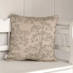 Cushion Cover In Reversed Duck Egg Cow Parsley 5 Cushion Cover In Reversed Duck Egg Cow Parsley -Jim Lawrence Sales SCCPDEREV 12