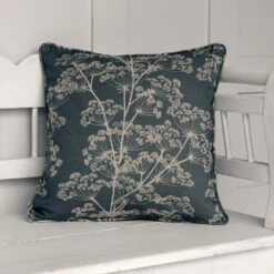 Cushion Cover In Indigo Cow Parsley -Jim Lawrence Sales SCCPIN 12