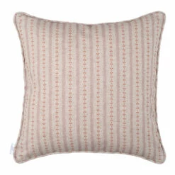 Cushion Cover In Coral Cottage Stripe