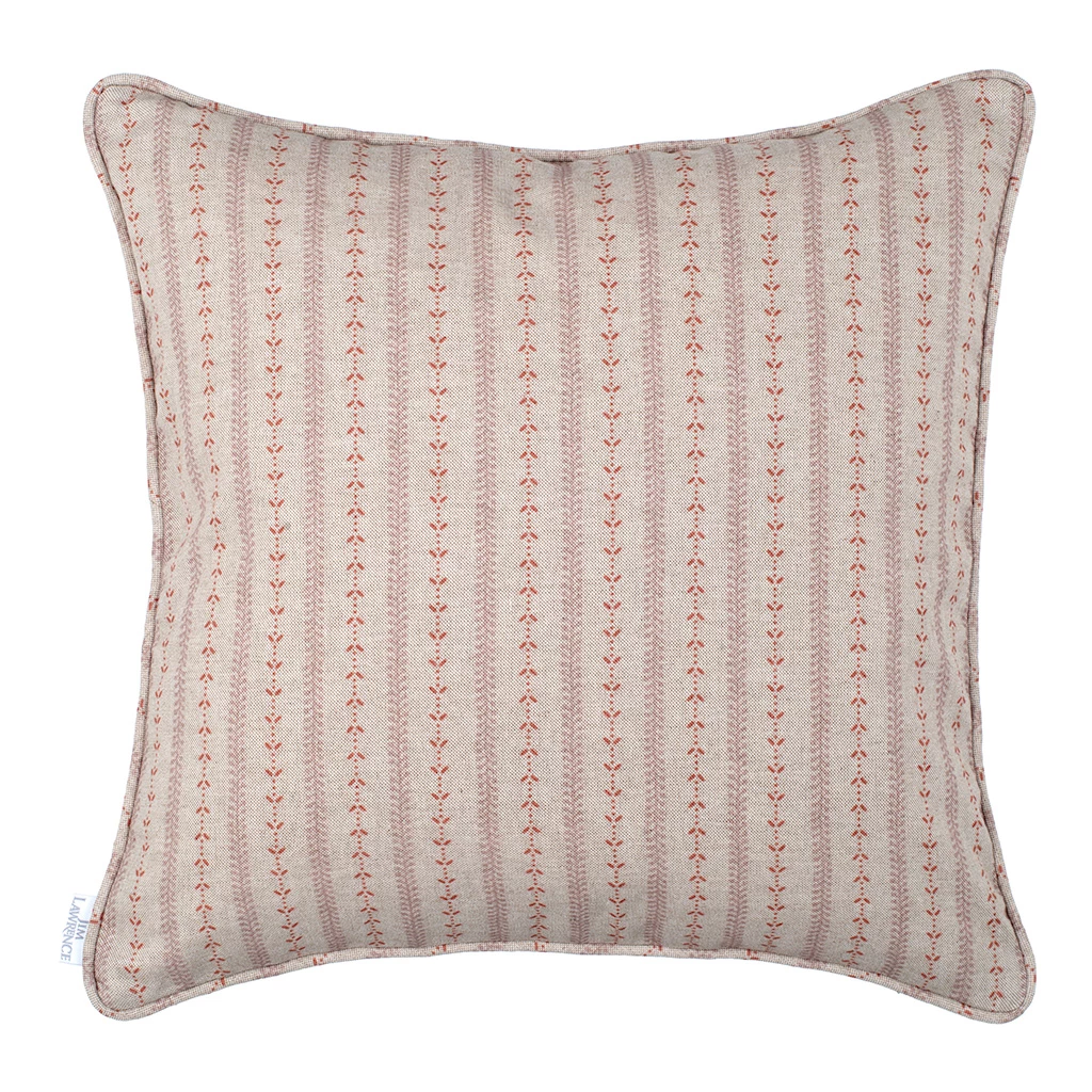 Cushion Cover In Coral Cottage Stripe 3 Cushion Cover In Coral Cottage Stripe
