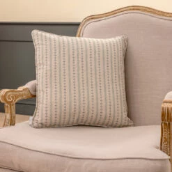 Cushion Cover In Indigo Cottage Stripe -Jim Lawrence Sales SCCSIN 12