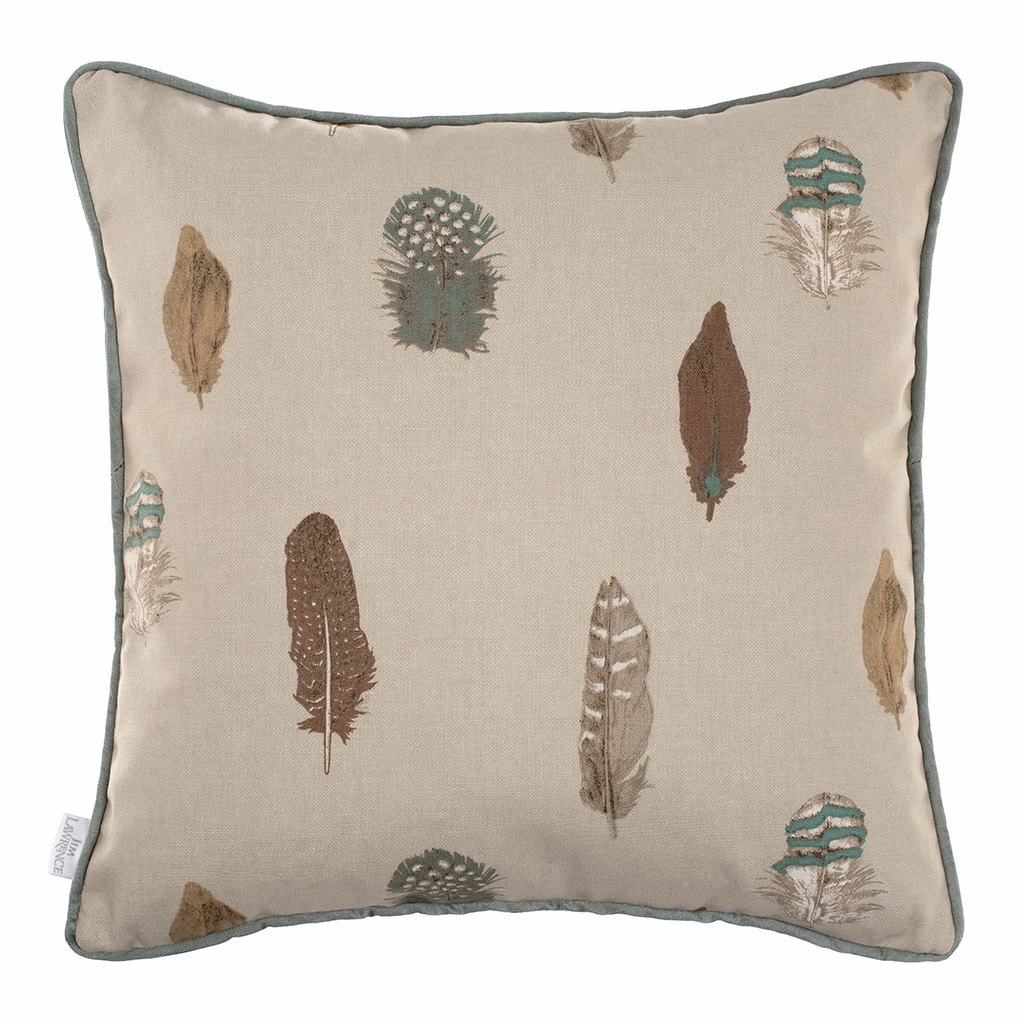 Cushion Cover In Stone Featherdown Contrast Piping 3 Cushion Cover In Stone Featherdown Contrast Piping