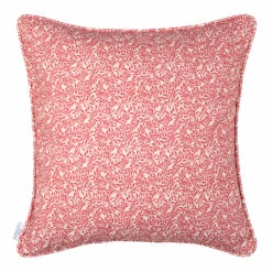 Cushion Cover In Raspberry Spring Leaf