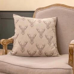 Cushion Cover In Natural Stag 7 Cushion Cover In Natural Stag -Jim Lawrence Sales SCSTNA 12