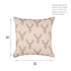 Cushion Cover In Natural Stag 8 Cushion Cover In Natural Stag -Jim Lawrence Sales SCSTNA 13
