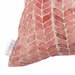 Cushion Cover In Red Watercolour Leaf 9 Cushion Cover In Red Watercolour Leaf -Jim Lawrence Sales SCWLRE 20