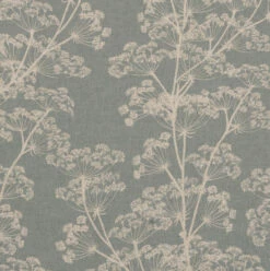 Cow Parsley Fabric In Duck Egg