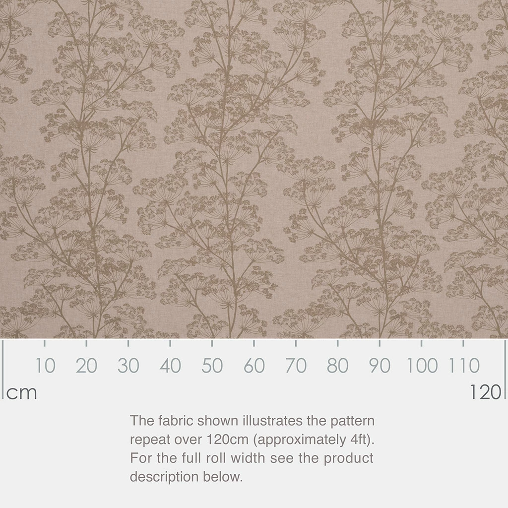 Cow Parsley Fabric In Reversed Soft Green 5 Cow Parsley Fabric In Reversed Soft Green - Image 3