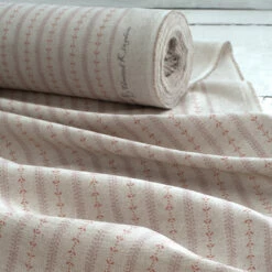 Cottage Stripe Fabric In Coral 6 Cottage Stripe Fabric In Coral -Jim Lawrence Sales SRCSCO 12