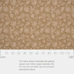 Cavendish Fabric In Gold -Jim Lawrence Sales SRCVGO 13