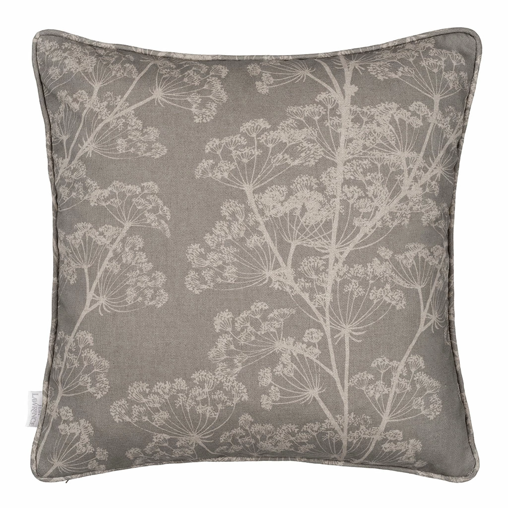 Cushion Cover In Soft Grey Cow Parsley 3 Cushion Cover In Soft Grey Cow Parsley